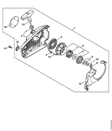 Rewind starter ErgoStart/Easy2Start Gasoline chain saws (MS) MS 194 TC-E Stihl