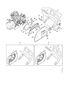 Picture of Hand guard, Chain brake MS 210