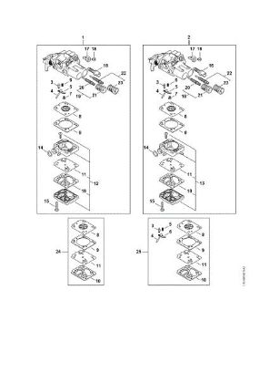 Picture of Carburetor parts MS 212