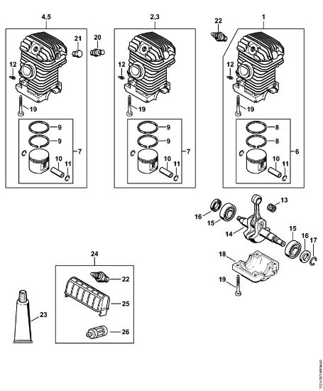 Engine Gasoline chain saws (MS) MS 230 C-B Stihl