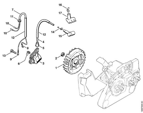Ignition system Gasoline chain saws (MS) MS 240 Stihl