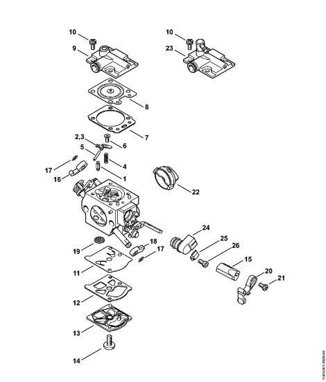 Carburetor WTF-1, WTF-3 Gasoline chain saws (MS) MS 241 C-M Stihl