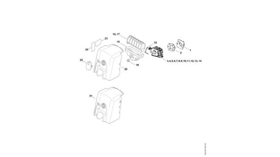 Picture of Air filter MS 250 C-B