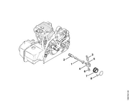 Oil pump Gasoline chain saws (MS) MS 250 C-B Stihl
