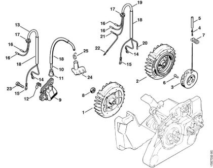 Ignition system Gasoline chain saws (MS) MS 260-W Stihl