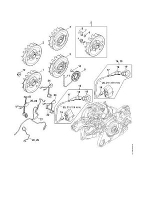 Picture of Ignition system, Wiring harness MS 261