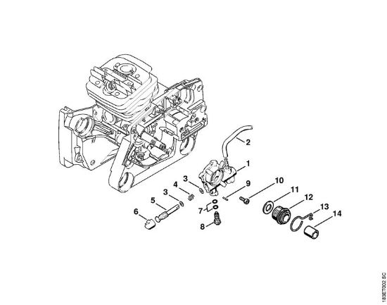 Oil pump Gasoline chain saws (MS) MS 360 C Stihl