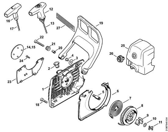 Rewind starter Gasoline chain saws (MS) MS 361 C-Q Stihl
