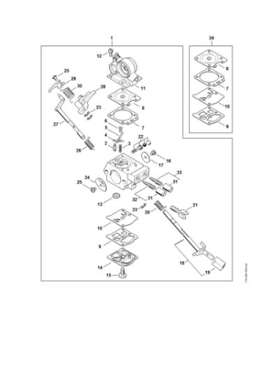 Picture of Carburetor WTE-22 MS 362
