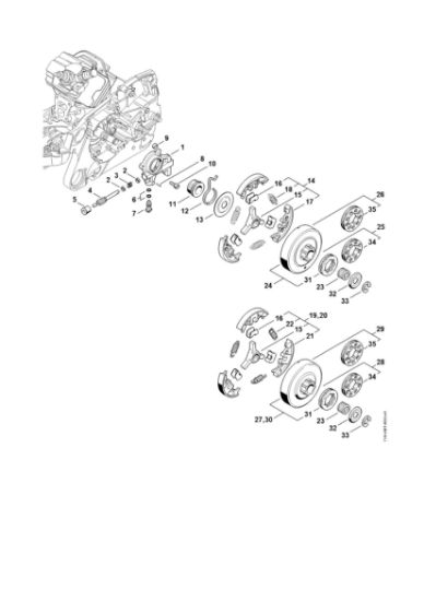Picture of Oil pump, Clutch MS 362 C-MQ