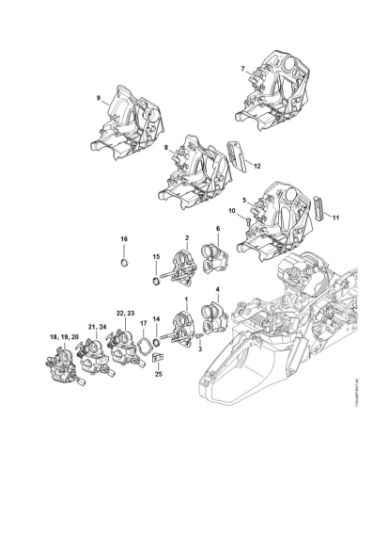 Picture of Carburetor bracket MS 362 C-Q