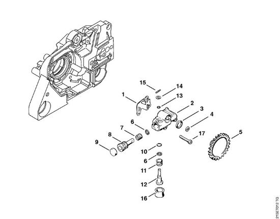 Oil pump Gasoline chain saws (MS) MS 380 Stihl