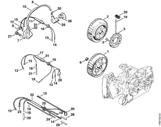 Ignition system Gasoline chain saws (MS) MS 440-D Stihl