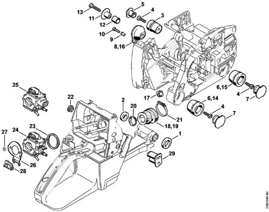 AV system Gasoline chain saws (MS) MS 440-W Stihl
