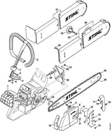Conversion kit rescue saw (27.2000), (31.2005), (15.2007) Gasoline chain saws (MS) MS 440-Z Stihl