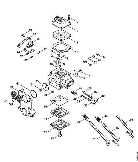 Carburetor HD-41 Gasoline chain saws (MS) MS 441-W Stihl