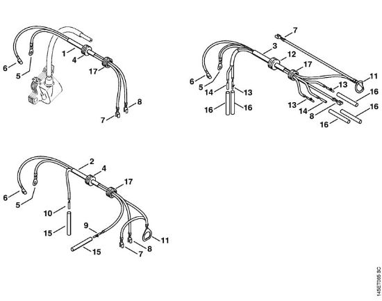 Wiring harness Gasoline chain saws (MS) MS 460-VW Arctic Stihl