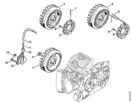 Ignition system Gasoline chain saws (MS) MS 460-W Stihl