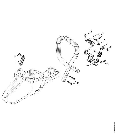 AV system Gasoline chain saws (MS) MS 462 C-M VW Stihl