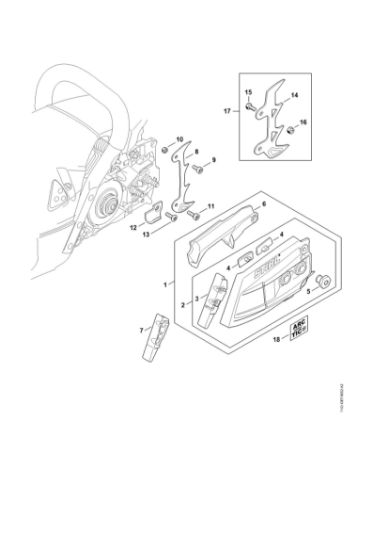 Picture of Chain sprocket cover MS 462 C-M VW
