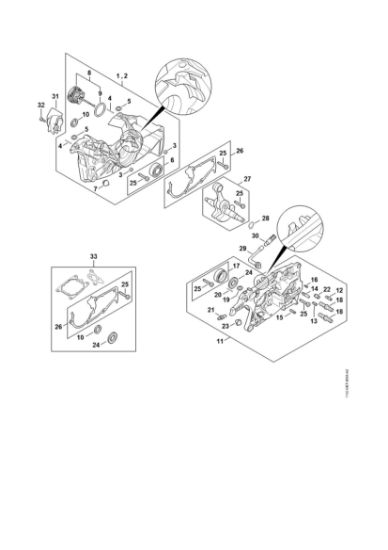 Picture of Crankcase MS 462 C-M VW
