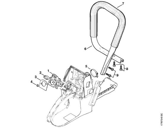 Handlebar Gasoline chain saws (MS) MS 640 Stihl