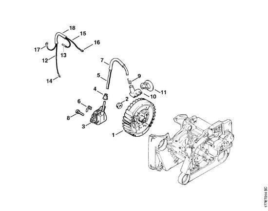 Ignition system Gasoline chain saws (MS) MS 640 Stihl