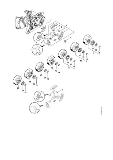 Picture of Clutch, Chain sprocket MS 660