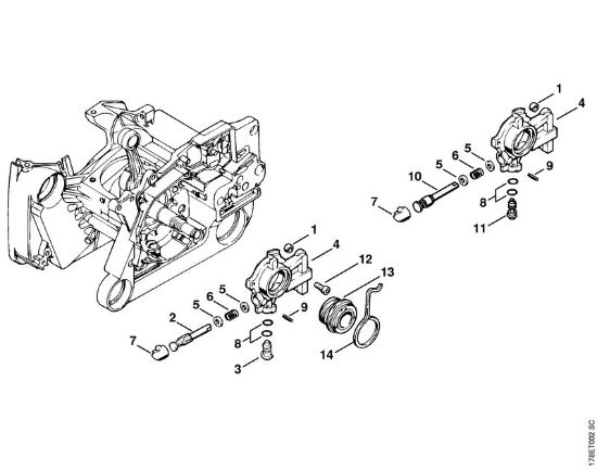 Oil pump Gasoline chain saws (MS) MS 660 Stihl