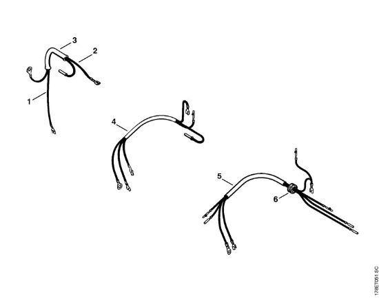 Wiring harness Gasoline chain saws (MS) MS 660 Stihl