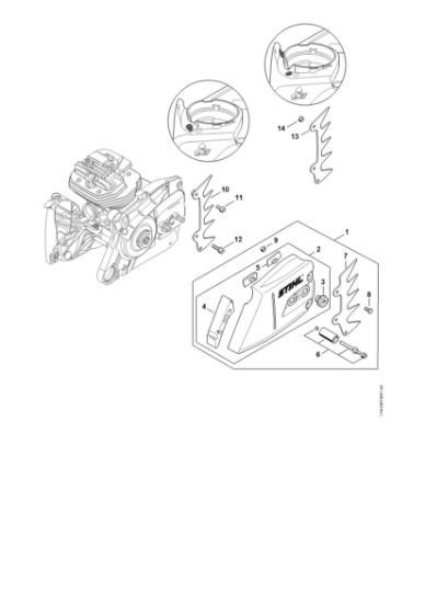 Picture of Chain sprocket cover MS 661 C-M W