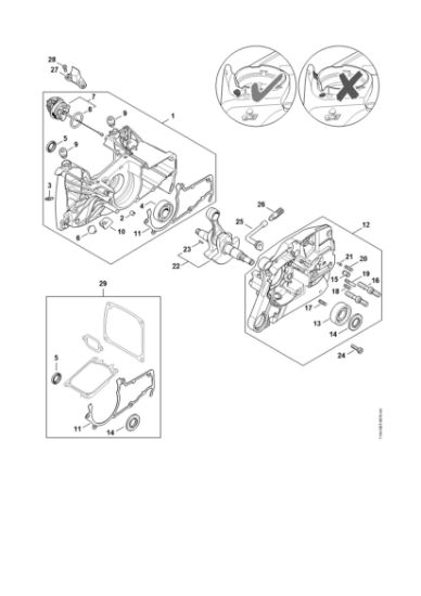 Picture of Crankcase MS 661 C-M W