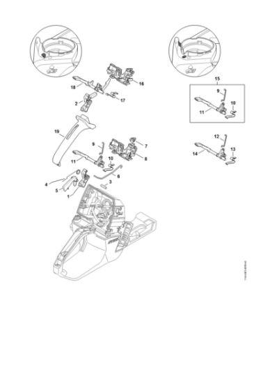 Picture of Throttle control MS 661 C-M W