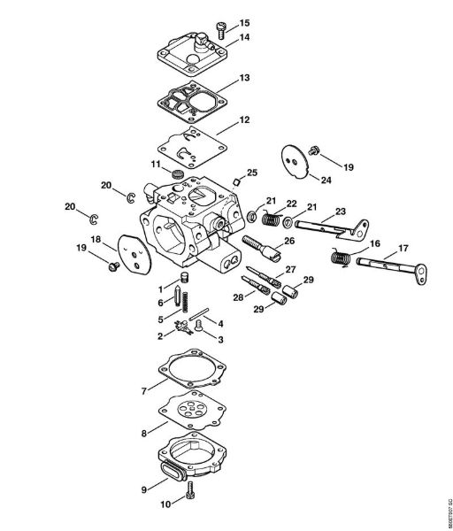 Carburetor WG-11 Gasoline chain saws (MS) MS 780 Stihl