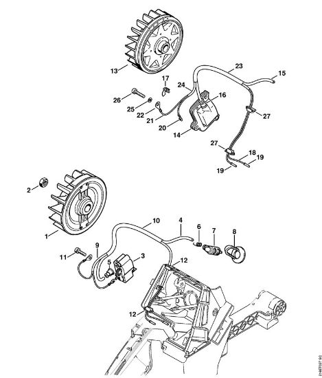 Ignition system Gasoline chain saws (MS) MS 880-R Stihl