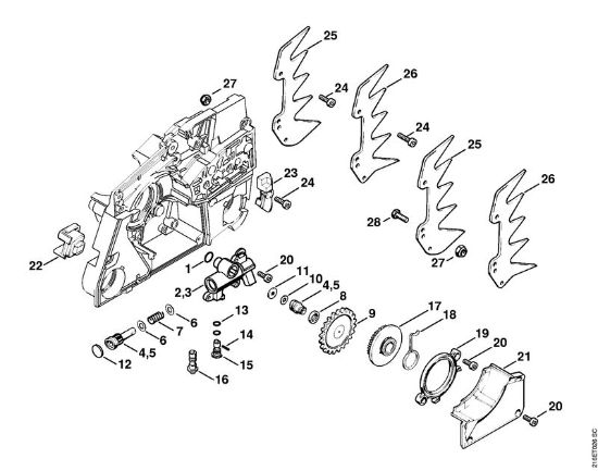 Oil pump Gasoline chain saws (MS) MS 880-R Stihl