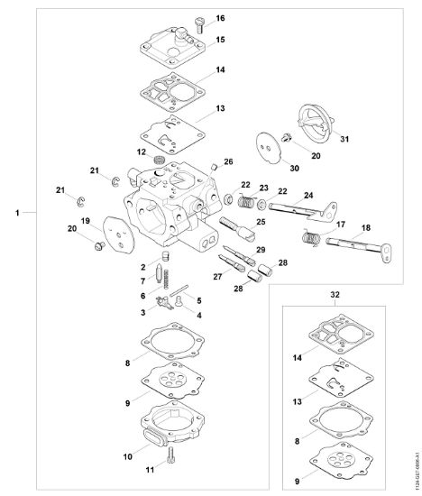 Picture of Carburetor parts MS 881