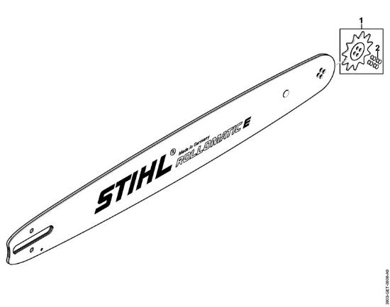 Rollomatic E .325 10 Teeth Guide Bars Guide bar R 50cm/20 1,3mm/0.050 .325 Stihl