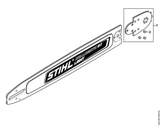 Rollomatic ES Light 3/8 11 Teeth Guide Bars Rollomatic ES Light 28 3/8 .063/1.6mm Stihl