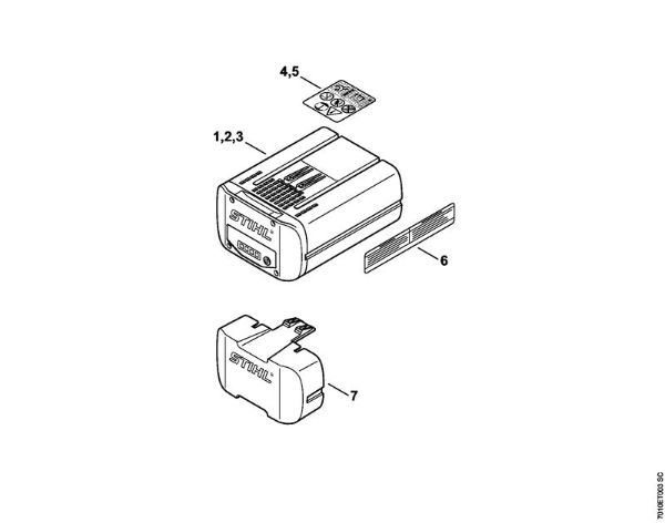 Battery Batteries (AK, AP, AR, AS, PS) AP 115 Stihl