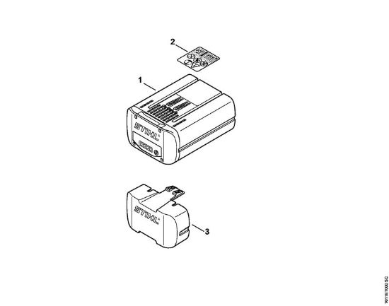 Battery Batteries (AK, AP, AR, AS, PS) AP 120 Stihl