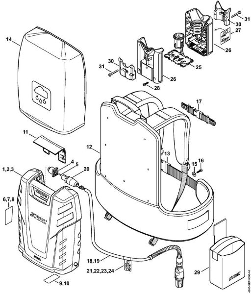 Battery Batteries (AK, AP, AR, AS, PS) AR 3000 Stihl