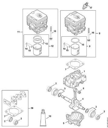 Picture of Crankcase, Cylinder BG 56 C-E D