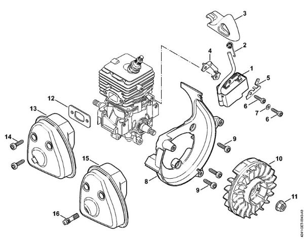 Ignition system, Muffler Blowers (BG, BR) BG 66-D Stihl