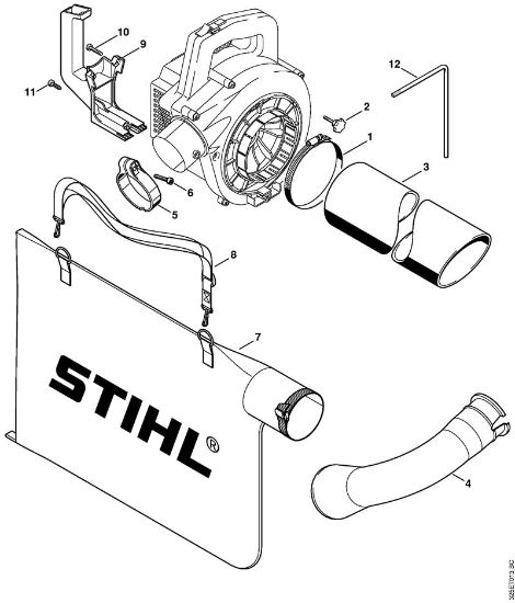 Vacuum attachment Blowers (BG, BR) BG 72 Stihl