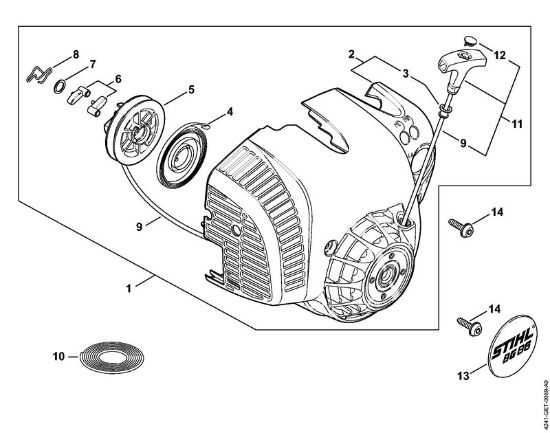 Rewind starter Blowers (BG, BR) BG 86-D Stihl