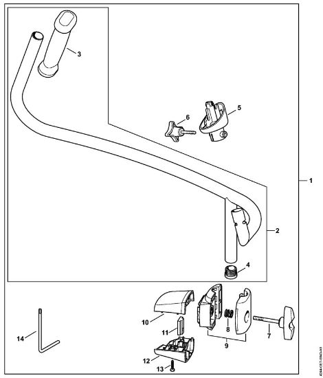 Bike handle Blowers (BG, BR) BR 350 Stihl