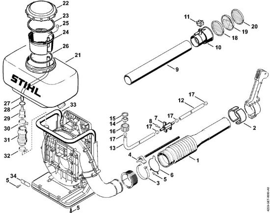 Conversion kit BR/SR Blowers (BG, BR) BR 380 Stihl