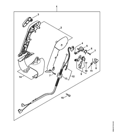 Control handle Blowers (BG, BR) BR 430 Stihl