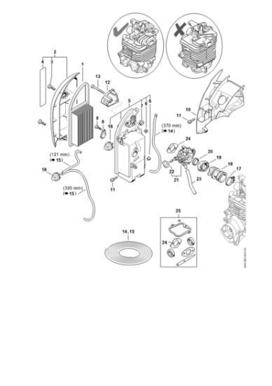 Picture of Air filter, Manifold BR 700